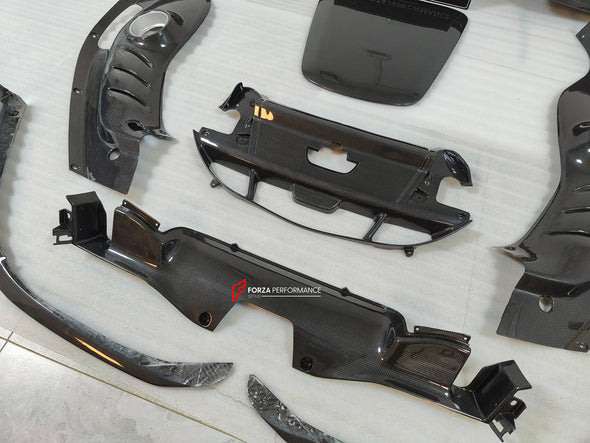 OEM DRY CARBON PARTS for FERRARI GTS GTB 296 2022+  Set includes:  Front Lip Front Bumper Parts Engine Cover Side Skirts Rear Diffuser
