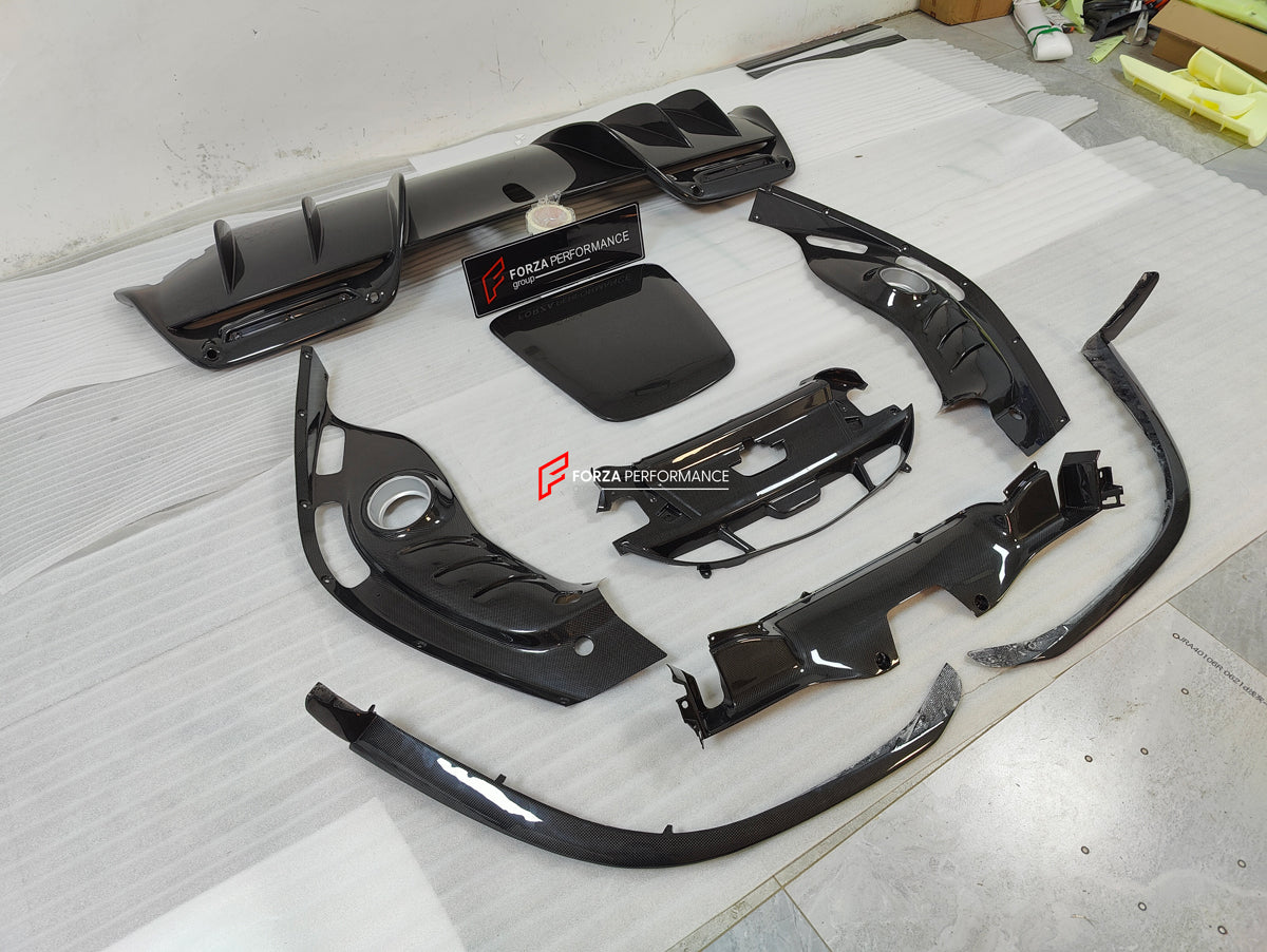 OEM DRY CARBON PARTS for FERRARI GTS GTB 296 2022+  Set includes:  Front Lip Front Bumper Parts Engine Cover Side Skirts Rear Diffuser