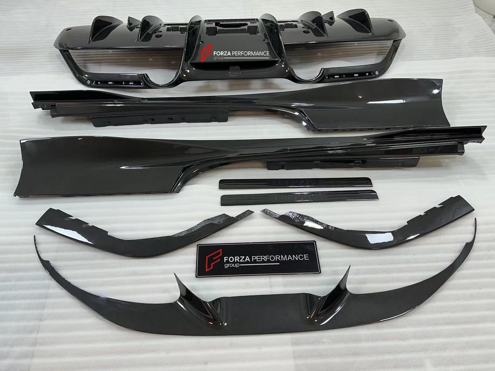 DRY CARBON BODY KIT for FERRARI F8 | OEM STYLE

Set includes:

Front Lip
Front Canards
Side Skirts
Rear Diffuser
Engine Cover

Material: DRY Carbon Fiber

Note: Professional installation is required.

* Contact us for pricing