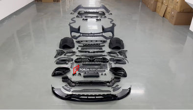 PLASTIC BODY KIT for MERCEDES-BENZ GLE63 W167 AMG 2020  Set includes:  Front Lip Front Air Vents Front Bumper Rear Bumper Rear Diffuser Exhaust Tips Side Fenders