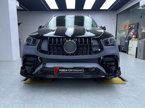 PLASTIC BODY KIT for MERCEDES-BENZ GLE63 W167 AMG 2020  Set includes:  Front Lip Front Air Vents Front Bumper Rear Bumper Rear Diffuser Exhaust Tips Side Fenders