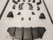 CARBON BODY KIT for PORSCHE TAYCAN  Set includes:  Front Lip Fender Flares Side Skirts Rear Diffuser