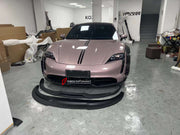 PRIOR DESIGN STYLE WIDE BODY KIT for PORSCHE TAYCAN TURBO S Set includes:  Front Lip Fender Flares Side Skirts Rear Diffuser