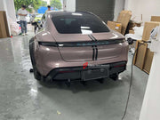 PRIOR DESIGN STYLE WIDE BODY KIT for PORSCHE TAYCAN TURBO S Set includes:  Front Lip Fender Flares Side Skirts Rear Diffuser