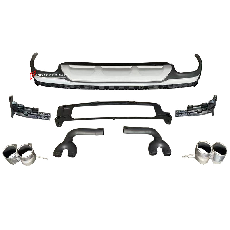 SQ7 STYLE REAR DIFFUSER WITH EXHAUST TIPS for AUDI Q7 4M FACELIFT 2019 - 2024
Set includes:
Rear Diffuser
Exhaust Tips