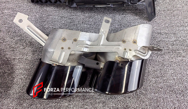 REAR DIFFUSER WITH EXHAUST TIPS for AUDI Q7 4M FACELIFT 2019 - 2024 ...