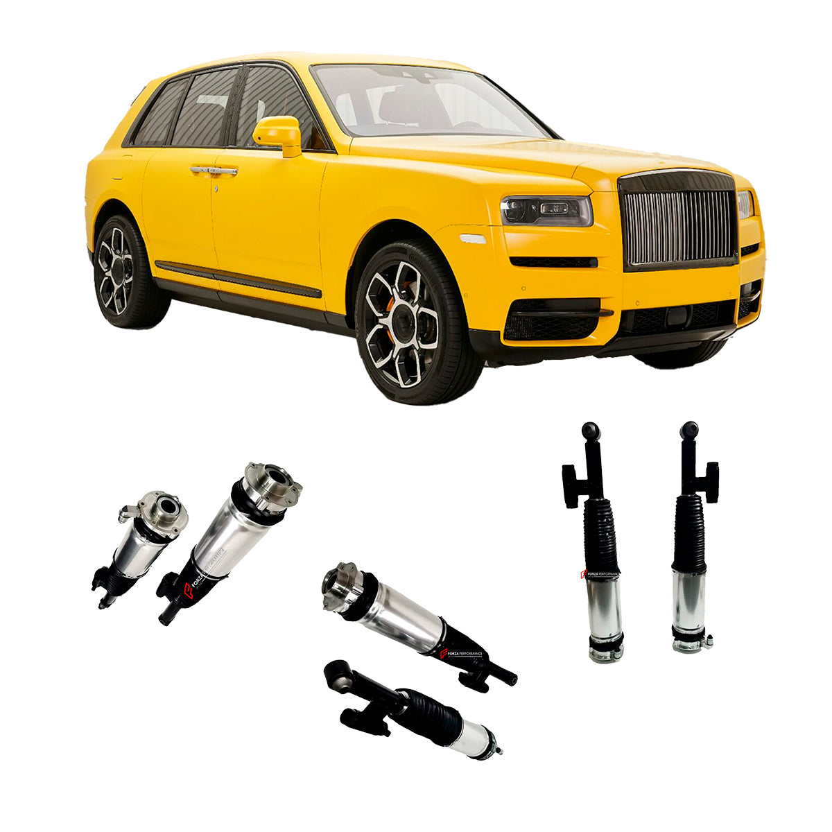 REAR RIGHT AIR SUSPENSION SHOCK ABSORBER STRUT SPRING SHOCK ABSORBER for ROLLS-ROYCE CULLINAN 2018 - 2024 37106878226