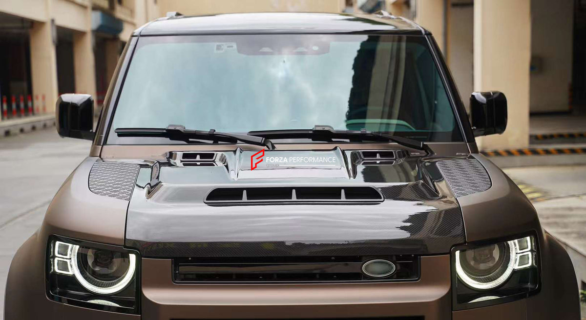 ROCK STYLE DRY CARBON HOOD for LAND ROVER DEFENDER L663 2021+