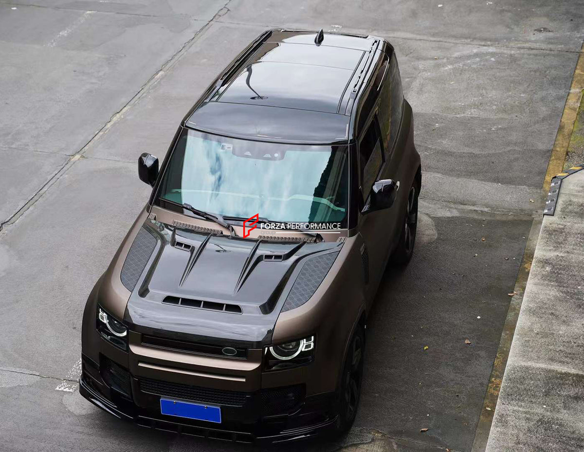 ROCK STYLE DRY CARBON HOOD for LAND ROVER DEFENDER L663 2021+