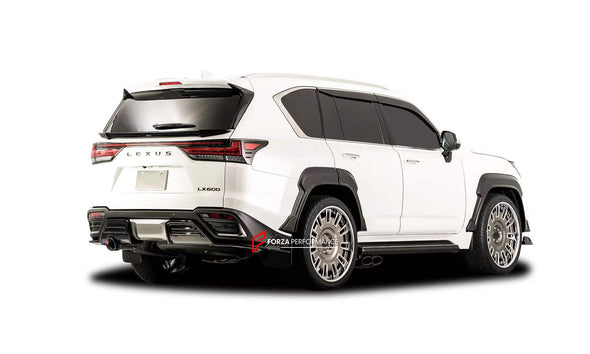 ROWEN STYLE CARBON BODY KIT for LEXUS LX600 J300 2021+    Set includes:  Front Lip Hood Fender Flares Rear Spoiler Rear Diffuser Exhaust Tips