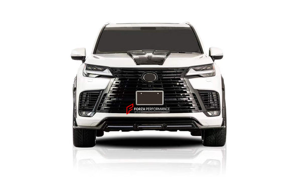 ROWEN STYLE CARBON BODY KIT for LEXUS LX600 J300 2021+    Set includes:  Front Lip Hood Fender Flares Rear Spoiler Rear Diffuser Exhaust Tips