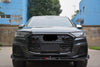 RSQ7 STYLE GLOSSY BLACK FRONT GRILLE and DRY CARBON FRONT LIP for AUDI Q7 4M FACELIFT 2019 - 2024  Set includes:  Front Grille Front Lip