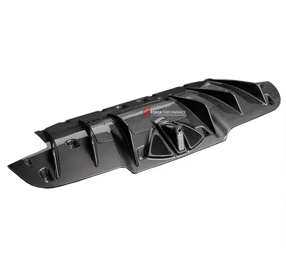 DRY CARBON FIBER REAR DIFFUSER SC Style for FERRARI 488 GTB 2015 - 2019