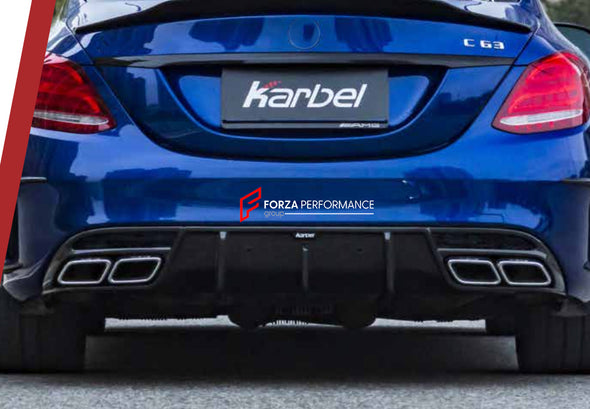 AUTHENTIC KARBEL REAR DIFFUSER for MERCEDES-BENZ C63 AMG 2014 - 2019  Set includes:  Rear Diffuser