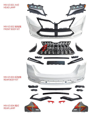 BODY KIT for TOYOTA VENZA GT850  Set includes:  Headlights Front Bumper Front Grille Rear Bumper Tail Lights