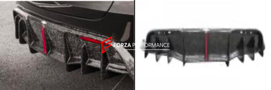 DRY CARBON REAR DIFFUSER WITH LED TAIL LIGHTS for TESLA MODEL Y