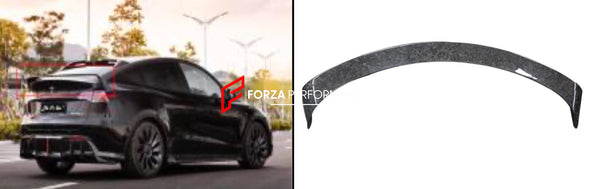 DRY CARBON REAR SPOILER V1 for TESLA MODEL Y