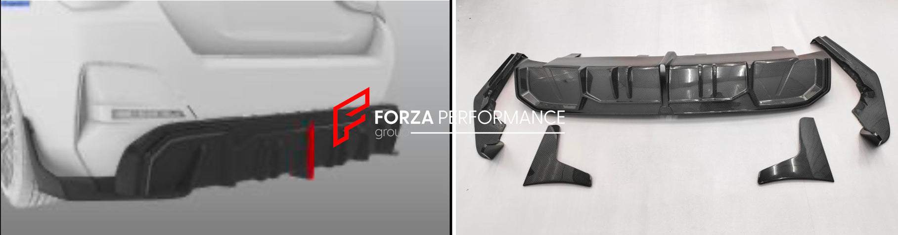 DRY CARBON BODY KIT for BMW i4 G26 2021+  Set includes:  Hood Front Grille Front Lip Side Skirts Roof Spoiler Rear Spoiler (two options) Rear Canards Rear Diffuser (with or without LED Tail Lights) Engine Cover