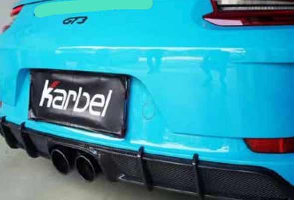 AUTHENTIC KARBEL CARBON REAR DIFFUSER for PORSCHE 911 991.2 GT3  Set includes:  Rear Diffuser