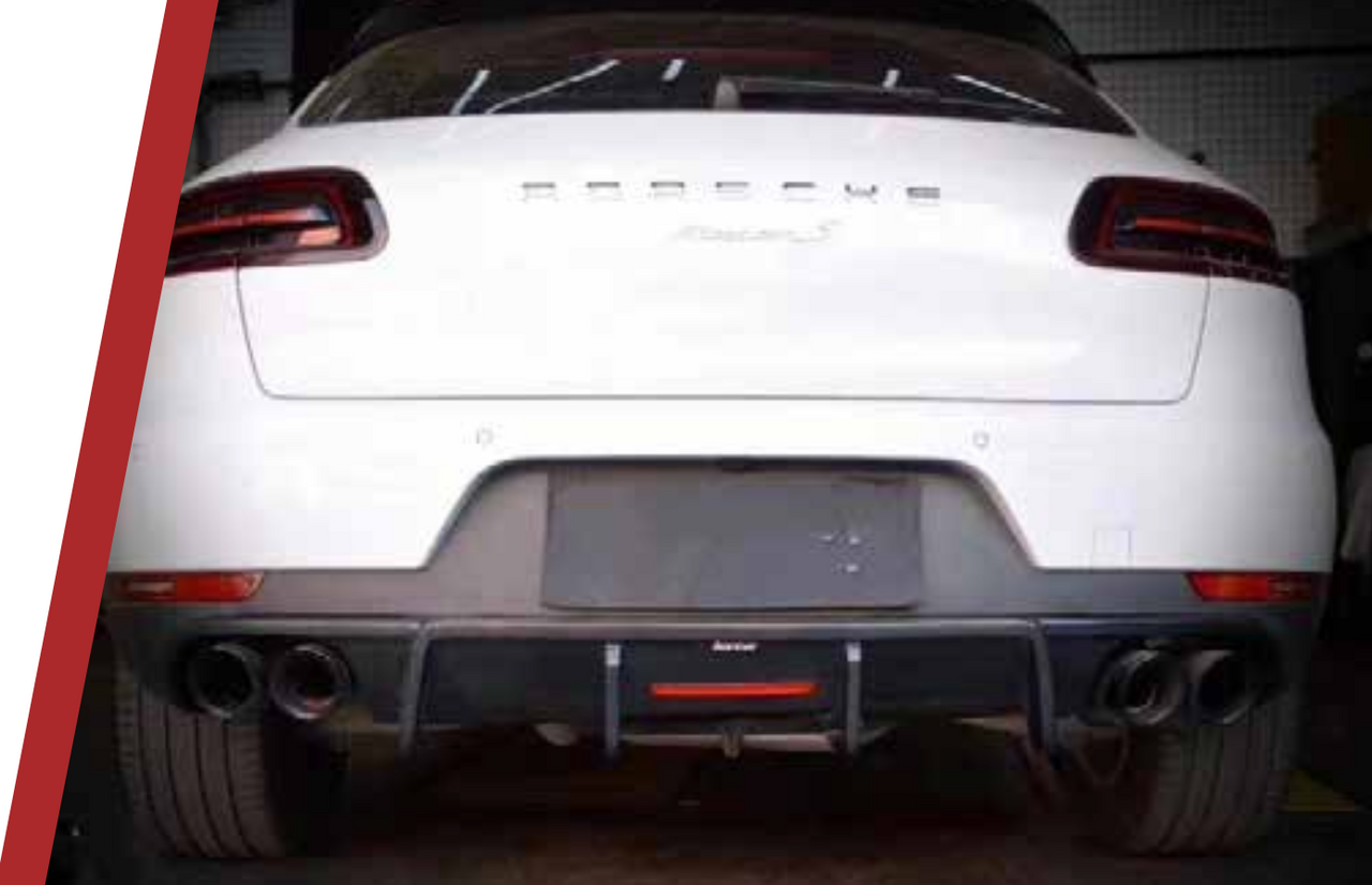 AUTHENTIC KARBEL CARBON REAR DIFFUSER for PORSCHE MACAN 95B  Set includes:  Rear Diffuser