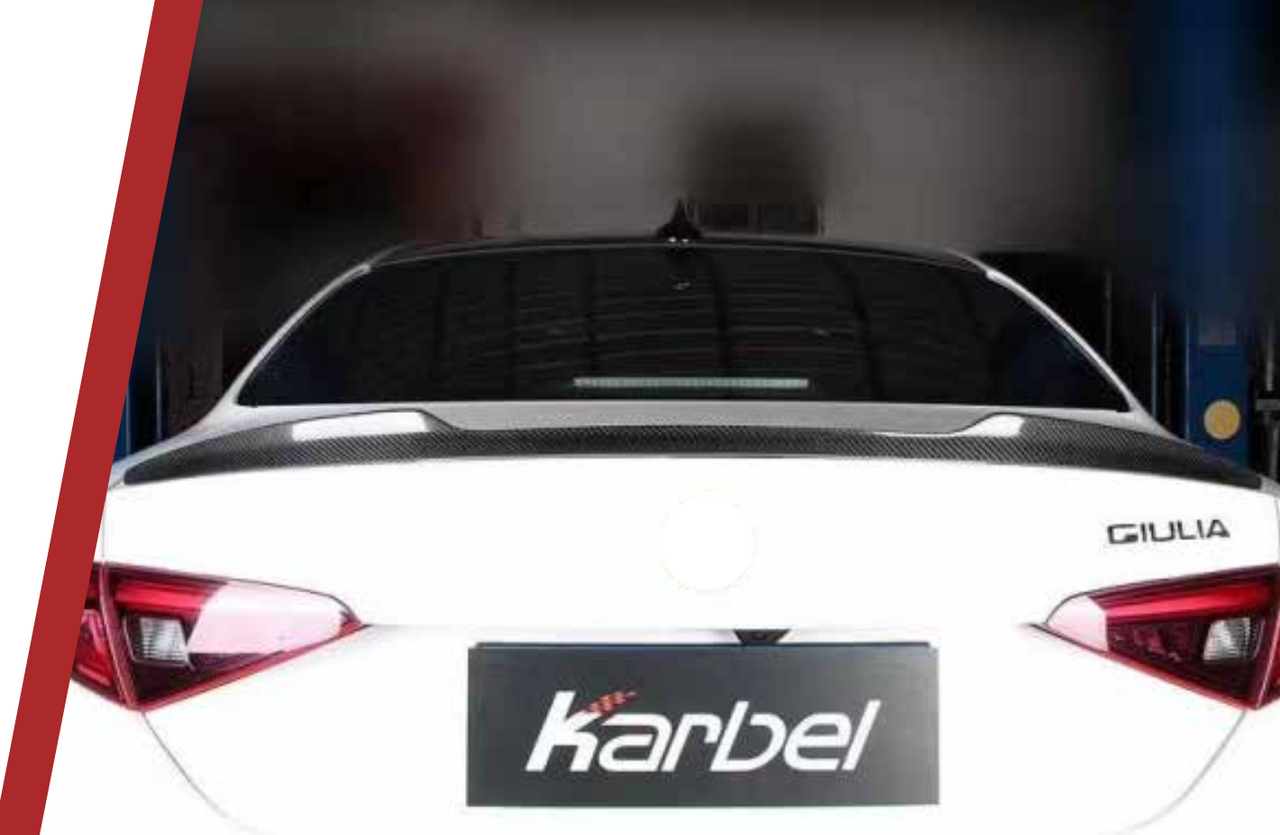 AUTHENTIC KARBEL CARBON REAR SPOILER for ALFA ROMEO GIULIA 952 2016+  Set includes:  Rear Spoiler