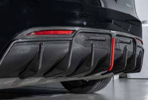 AUTHENTIC KARBEL CARBON REAR DIFFUSER for TESLA MODEL Y  Set includes:  Rear Diffuser