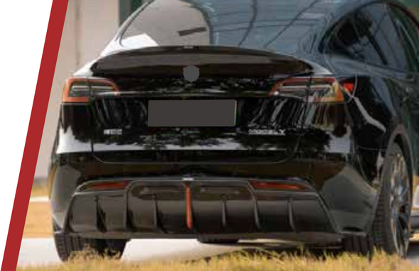 AUTHENTIC KARBEL CARBON REAR DIFFUSER for TESLA MODEL Y  Set includes:  Rear Diffuser