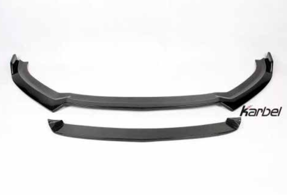 AUTHENTIC KARBEL CARBON FRONT LIP for AUDI A3 S3 8V 2017 - 2019  Set includes:  Rear Diffuser