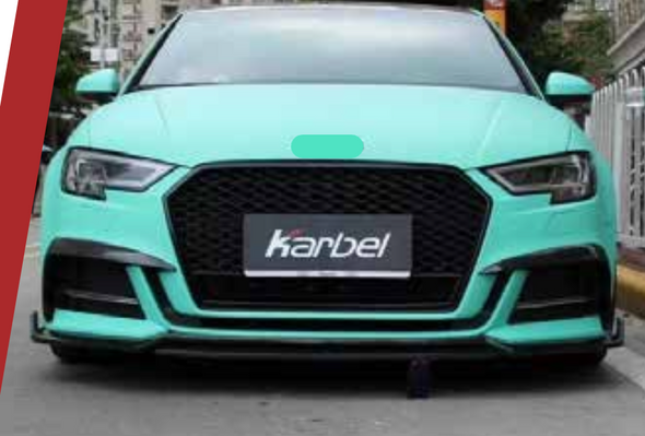 AUTHENTIC KARBEL CARBON AIR VENT COVERS for AUDI A3 S3 8V 2017 - 2019  Set includes:  Air Vent Covers