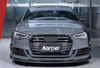 AUTHENTIC KARBEL CARBON FRONT LIP V2 for AUDI A3 S3 8V SEDAN 2017 - 2019  Set includes:  Front Lip