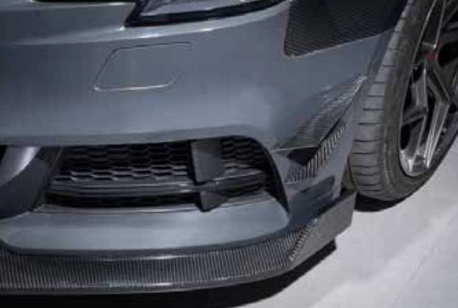 AUTHENTIC KARBEL CARBON CANARDS for AUDI A3 S3 8V SEDAN 2017 - 2019  Set includes:  Canards