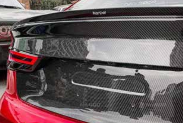 AUTHENTIC KARBEL CARBON TRUNK for AUDI A3 S3 8V SEDAN 2017 - 2019  Set includes:  Trunk