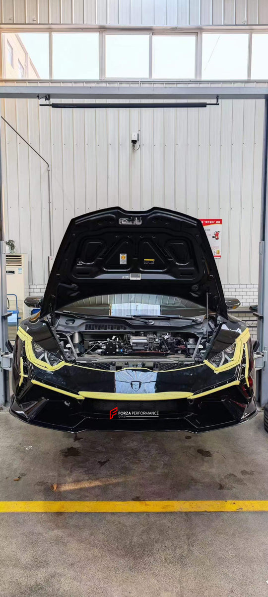 TECNICA STYLE FRONT BUMPER for LAMBORGHINI HURACAN LP580 LP610 EVO 2014 - 2023