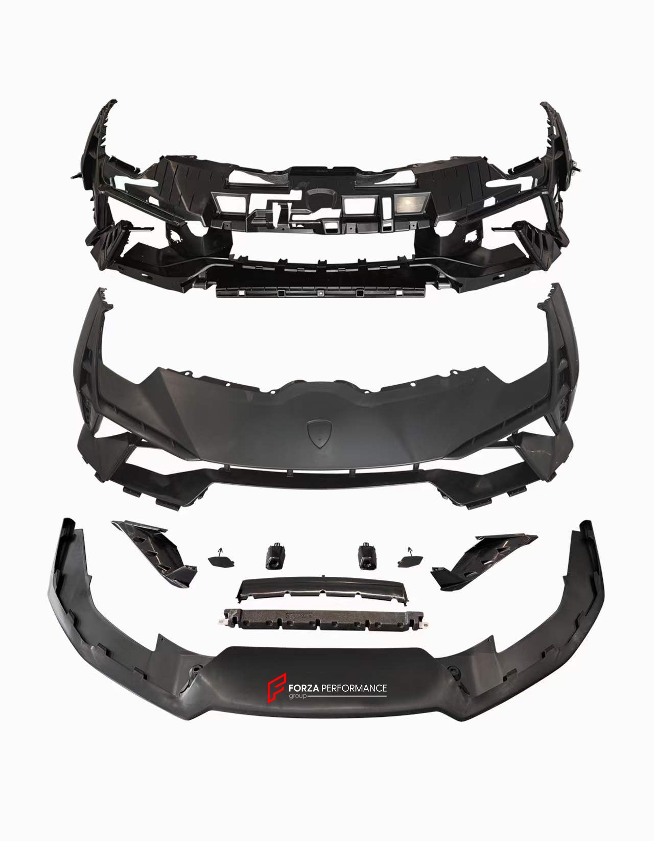 TECNICA STYLE FRONT BUMPER for LAMBORGHINI HURACAN LP580 LP610 EVO 2014 - 2023