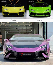 TECNICA STYLE FRONT BUMPER for LAMBORGHINI HURACAN LP580 LP610 EVO 2014 - 2023
