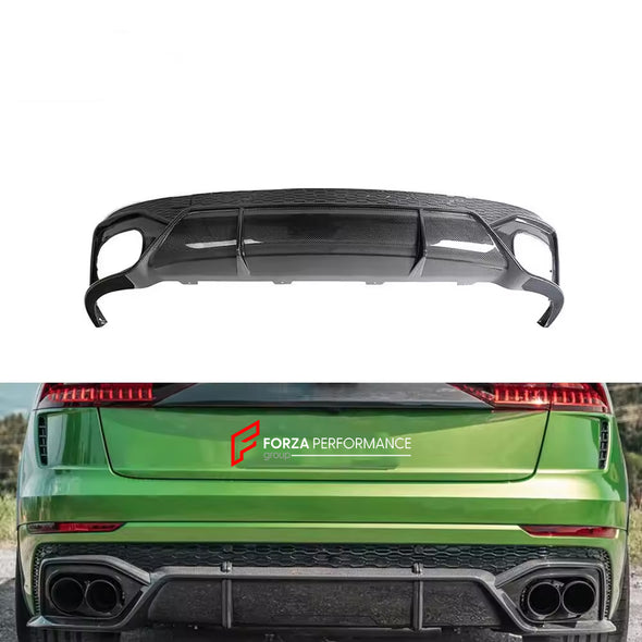 CARBON FIBER BODY KIT for AUDI RSQ8 2021+  Set includes:   Front Lip Front Canards Fog Lights Covers Wheel Arch Trims / Fender Flares Side Skirts Rear Diffuser Rear Wing Spoiler