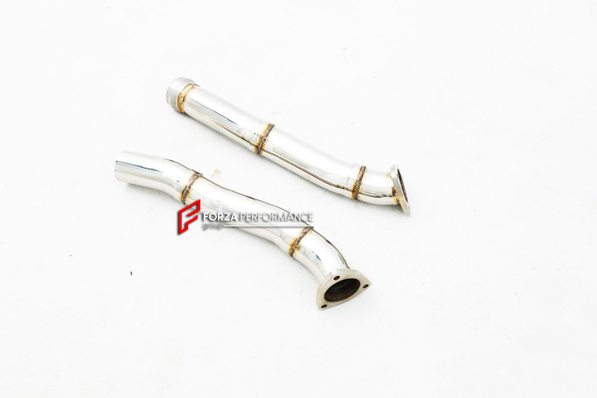 VALVED EXHAUST CATBACK MUFFLER for ASTON MARTIN VANTAGE V8 4.0T 2018+ SS304

Valved exhaust, meaning that has remote, controlled valves - allowing a switch between an aggressive loud sports sound and a sound that is closer to the OEM sound

Set includes:

Front Pipe
Muffler

Factory exhaust tips must be reused

Material: Titanium, Stainless Steel

Optional: We can offer downpipe and catless downpipe