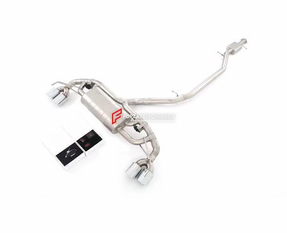 VALVED EXHAUST CATBACK MUFFLER for CADILLAC XT5 2.0T 2016 - 2020  Set includes:  Center Pipes Exhaust Tips Muffler with valves Valve control box with remote control (you may also reuse your factory exhaust valve motors)