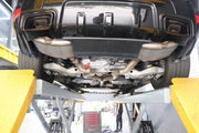 VALVED EXHAUST CATBACK MUFFLER for LAND ROVER RANGE ROVER SPORT L494 LCI 3.0T 2020+  Set includes:  Center Pipes Mufflers with valves Exhaust tips Valve control box with remote control (you may also reuse your factory exhaust valve motors)