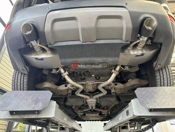 VALVED EXHAUST CATBACK MUFFLER for LAND ROVER RANGE ROVER SPORT L494 LCI 3.0T 2020+  Set includes:  Center Pipes Mufflers with valves Exhaust tips Valve control box with remote control (you may also reuse your factory exhaust valve motors)