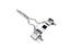 VALVED EXHAUST CATBACK MUFFLER for LAND ROVER RANGE ROVER SPORT L494 LCI 3.0T 2020+  Set includes:  Center Pipes Mufflers with valves Exhaust tips Valve control box with remote control (you may also reuse your factory exhaust valve motors)
