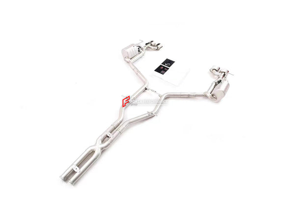 VALVED EXHAUST CATBACK MUFFLER for MERCEDES-BENZ W212 E63 AMG FACELIFT 3.5T 2013 - 2016  Set includes:  Center Pipes Mufflers with valves Valve control box with remote control (you may also reuse your factory exhaust valve motors)