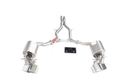 VALVED EXHAUST CATBACK MUFFLER for MERCEDES-BENZ W212 E63 AMG 4.0T 2016 - 2018  Set includes:  Center Pipes Mufflers with valves Valve control box with remote control (you may also reuse your factory exhaust valve motors)