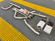 VALVED EXHAUST CATBACK SYSTEM FOR RAM TRX 2021+ 6.2L Material: Stainless Steel Production time: 12 days Note: Professional installation is required.