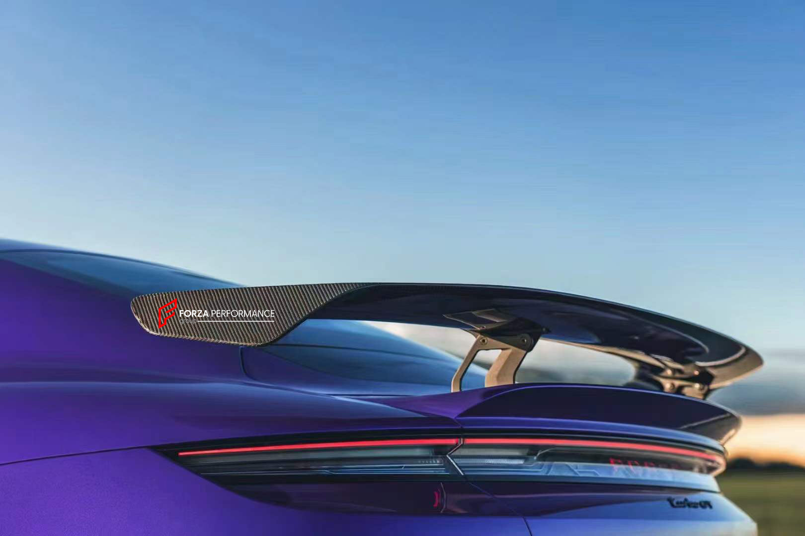 WEISSACH GT STYLE DRY CARBON REAR SPOILER for PORSCHE TAYCAN J1 TURBO 2020+  Set includes:  Rear Spoiler