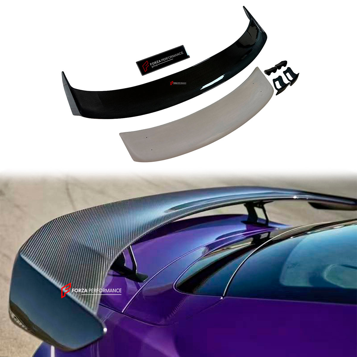 DRY CARBON REAR SPOILER for PORSCHE TAYCAN J1 TURBO 2020+ WEISSACH GT STYLE 

Set includes:

Rear Spoiler
Material: Dry Carbon

Note: Professional installation is required.