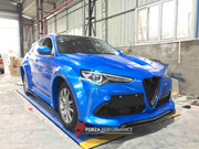 WIDE BODY KIT for ALFA ROMEO STELVIO 949 2017 - 2023  Set includes:  Front Lip Fender Flares Side Skirts Rear Spoiler Roof Spoiler Rear Diffuser Hood Side Fenders
