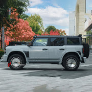 WIDE BODY KIT for FORD BRONCO 2021+

Set includes:

Front Lip&nbsp;
Front Bumper
Front Fenders
Hood / Bonnet&nbsp;
Side Skirts&nbsp;
Rear Fenders&nbsp;
Tail Lights&nbsp;
Rear Bumper&nbsp;
Rear Diffuser&nbsp;

Material: Fiberglass or Carbon Fiber&nbsp;

Note: Professional installation is required.