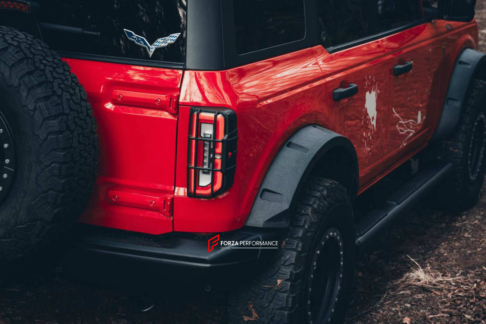 WIDE BODY KIT for FORD BRONCO 2021+  Set includes:  Hood Scoop Fog Lights Front Grille Side Fenders Side Steps Tail Light Covers