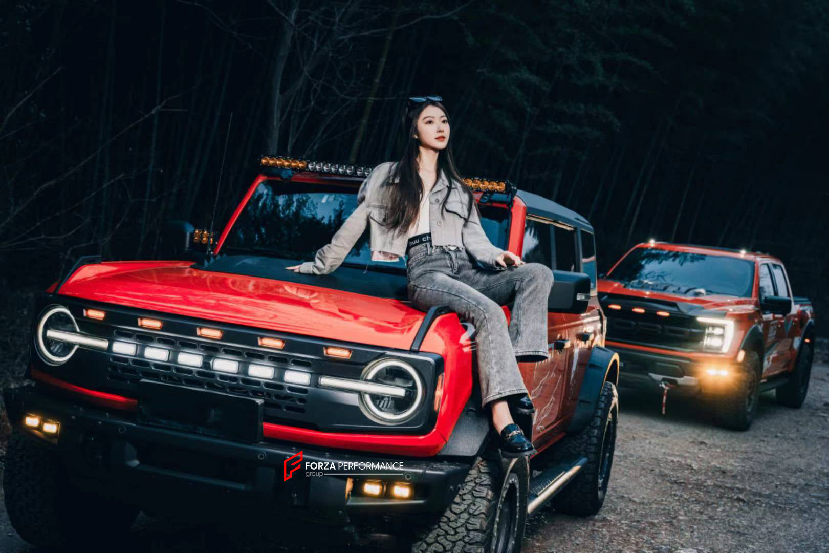 WIDE BODY KIT for FORD BRONCO 2021+  Set includes:  Hood Scoop Fog Lights Front Grille Side Fenders Side Steps Tail Light Covers